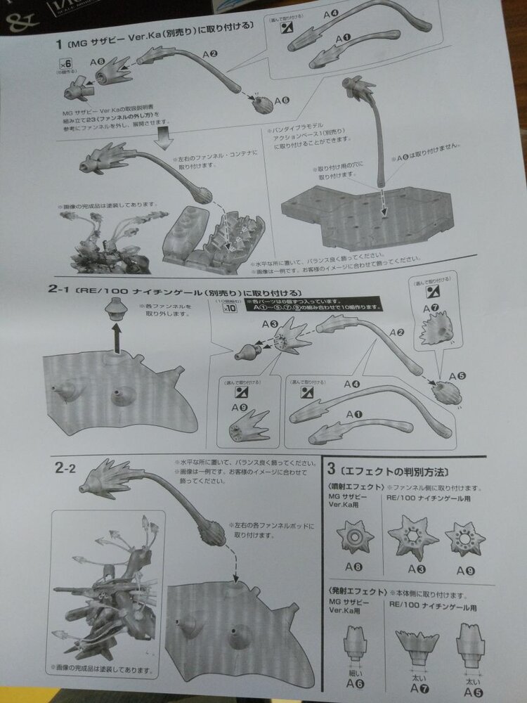 MG Beam Effect Funnel Sazabi or Nightingale