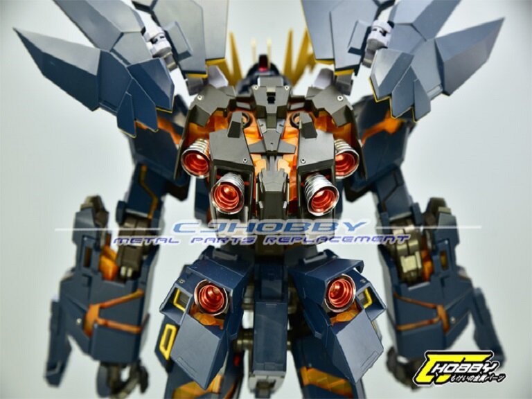 CJ Hobby PG Unicorn Banshee Metal Set Red 16 Options + Illuminated Thrusters