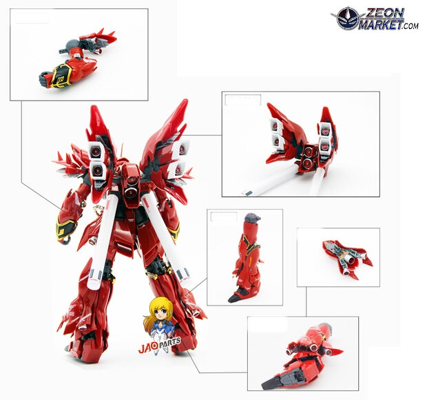 JAO Parts, RG Sinanju Metal Set Red 15 Options