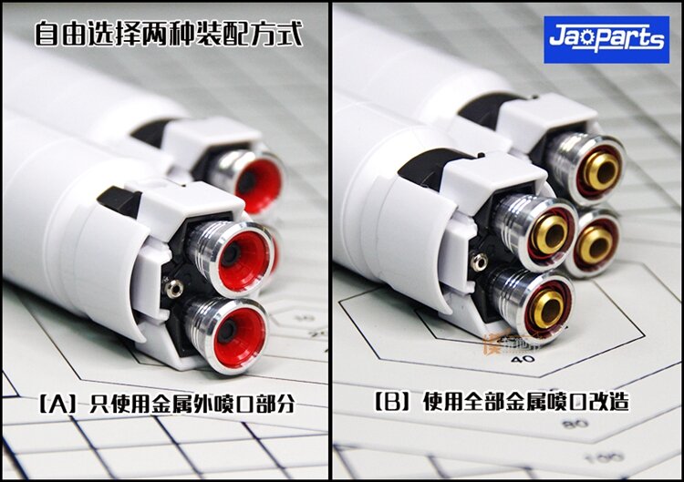 JAO Parts, RG Full Armor Unicorn Metal Set Red/Gold 12 Options + decals