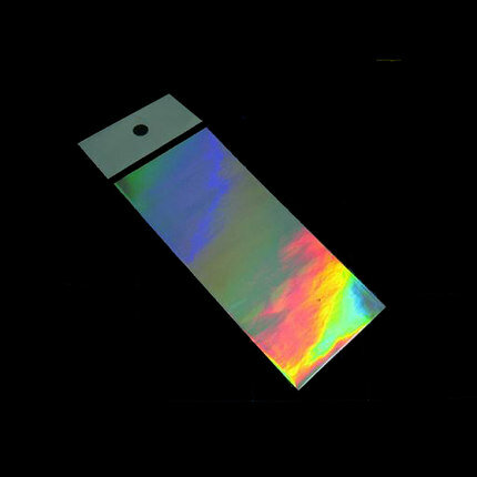 Sticker Holographic Smooth Silver or Gold