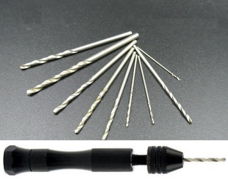 Hand Drill plus Set 26pcs 0.5mm-3.0mm Diamond
