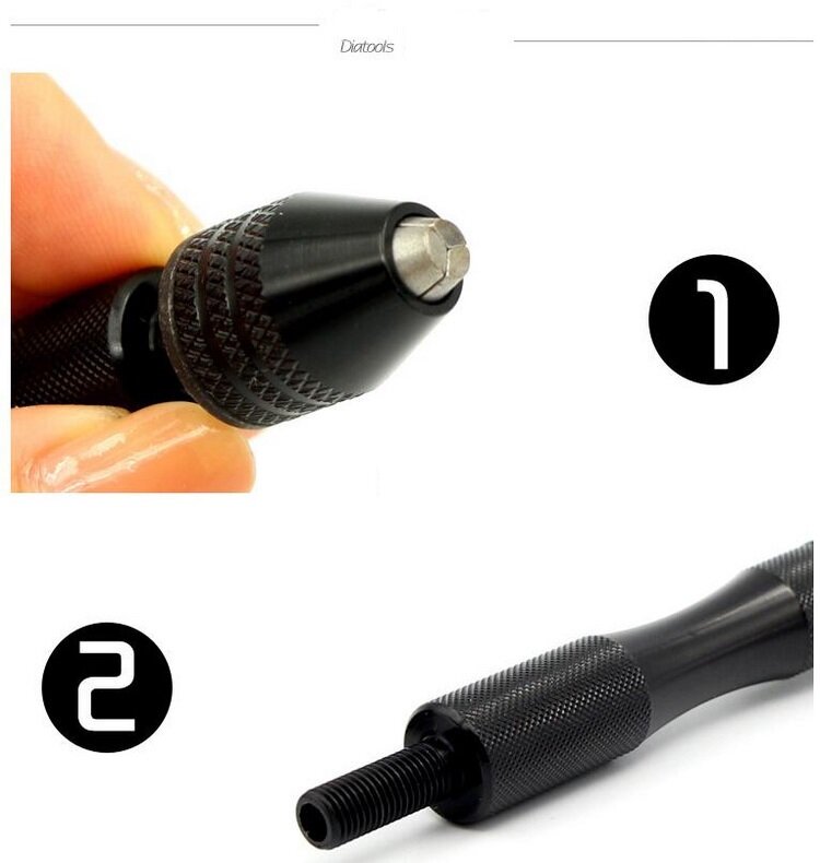 Hand Drill plus Set 26pcs 0.5mm-3.0mm Diamond