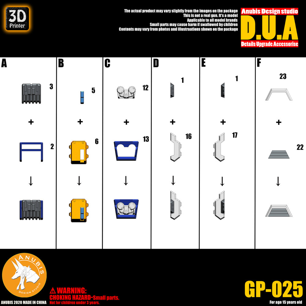 Anubis GP025 MG Efreet MS-08TX[EXAM] Detail Set