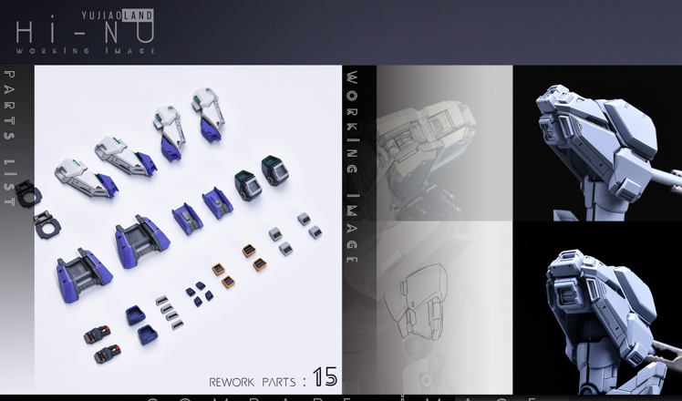 AnchoreT YujiaoLand MG Hi-Nu EnHanced version Dress-up Kit + Anchoret Decals
