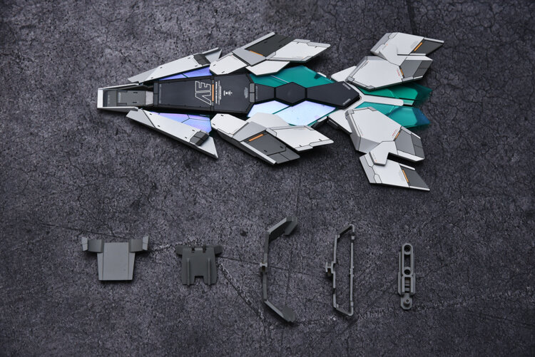 AnchoreT YujiaoLand MG Sinanju Stein, Unicorn and NU AADE Shield Dress-up Kit