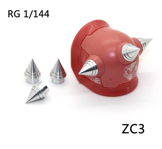 JAO Parts ZC3 Spike Short 8x5mm RG Zaku II Silver