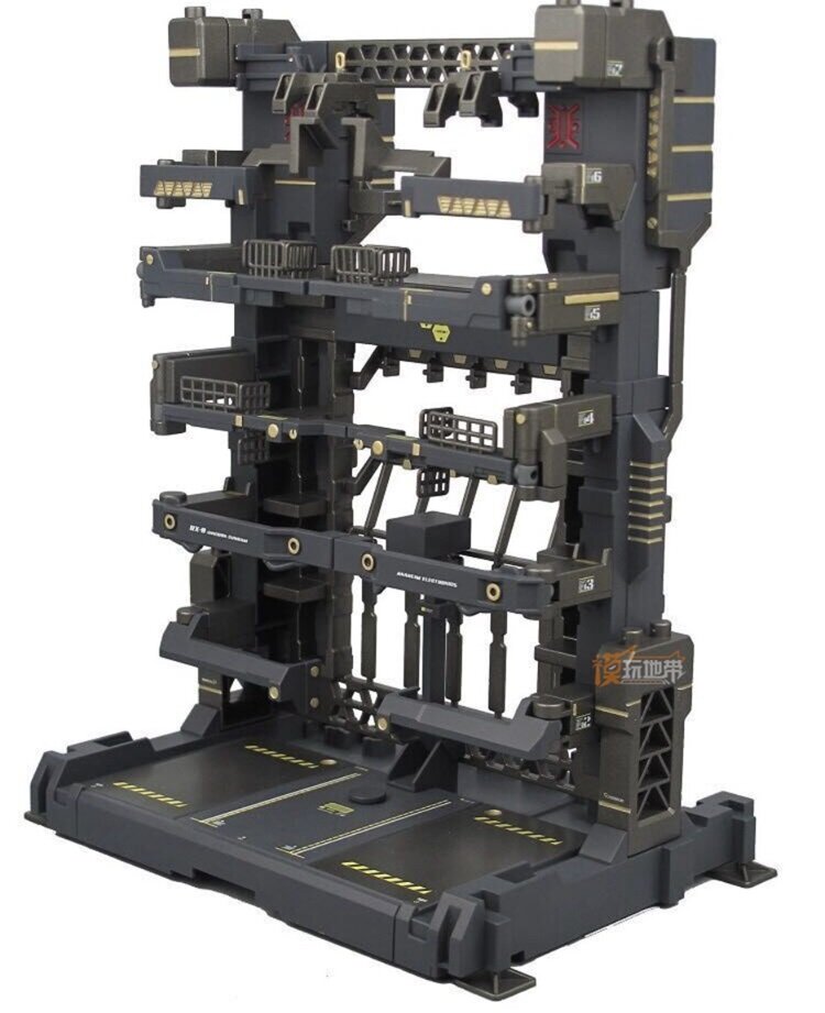 BW MS Cage Base for 1/100 MG RE TV with Decals
