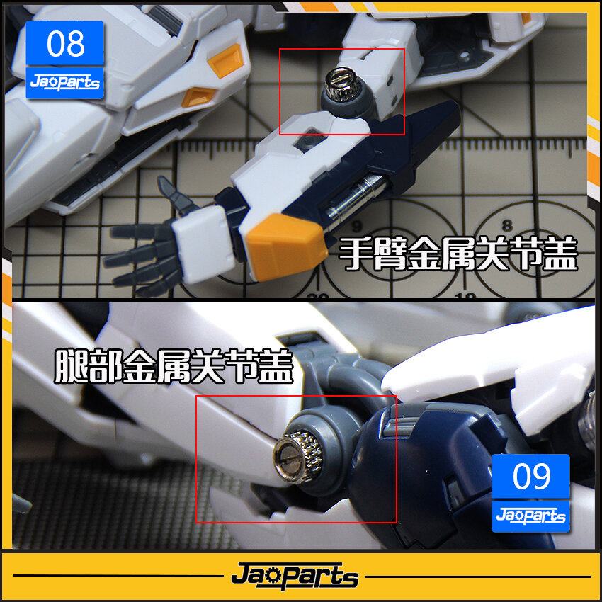 JAO Parts, RG Crossbone Metal Set Red 4 Options