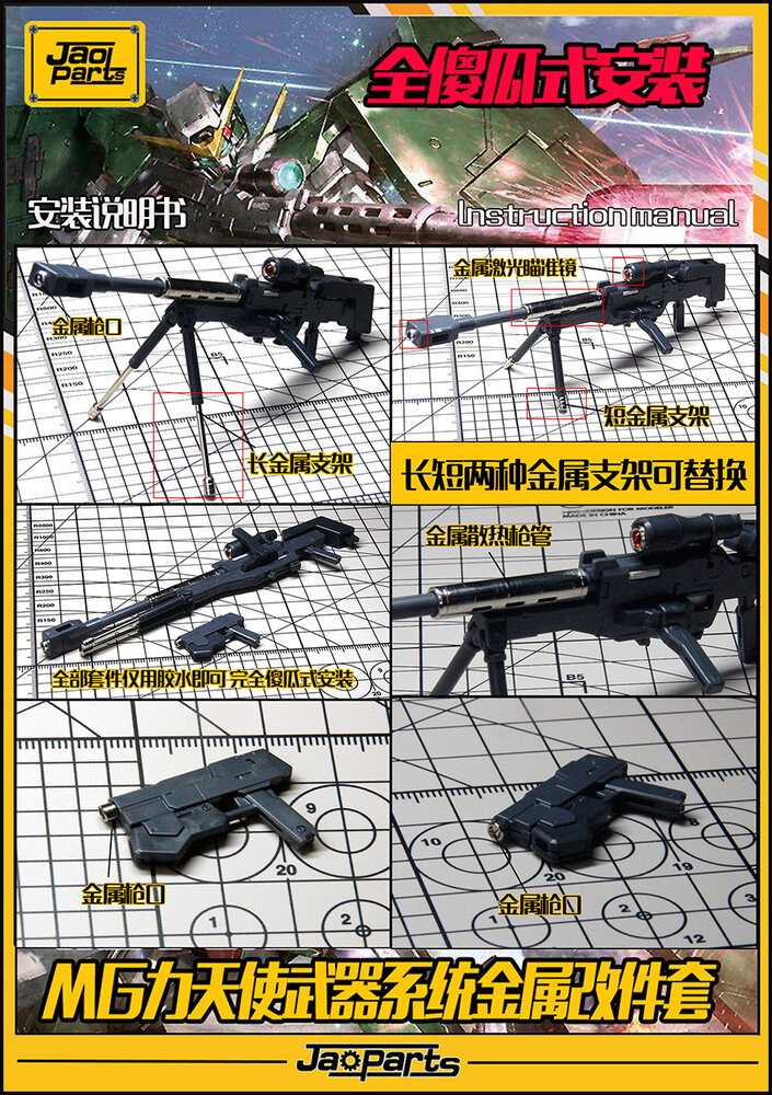 JAO Parts, MG Dynames Metal Set Red 5 Options