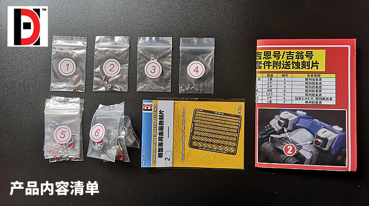 JAO Parts, RG MSN-02 Zeong Metal Set Red 7 Options