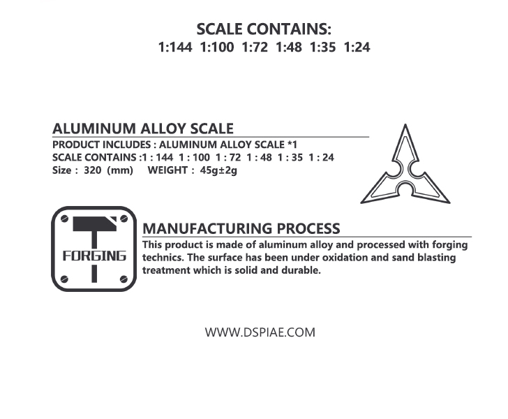 DSPIAE Aluminium Alloy Scale AT-AS