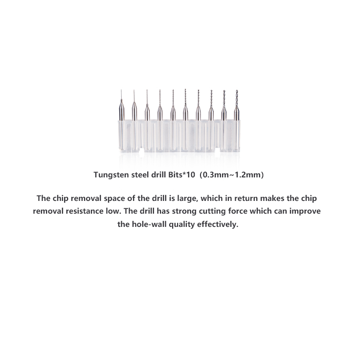 DSPIAE Hand Drill Set with 10 Drill Bits AT-HD