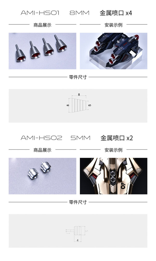 AnchoreT Yujiaoland MG Hyaku Shiki Metal Set