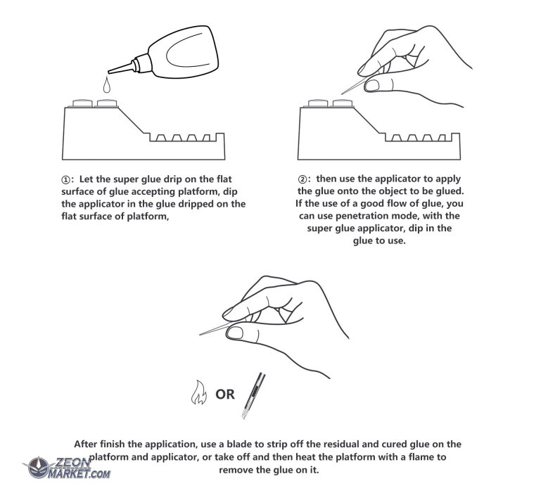 DSPIAE Super Glue Auxiliary Applicator AT-GA