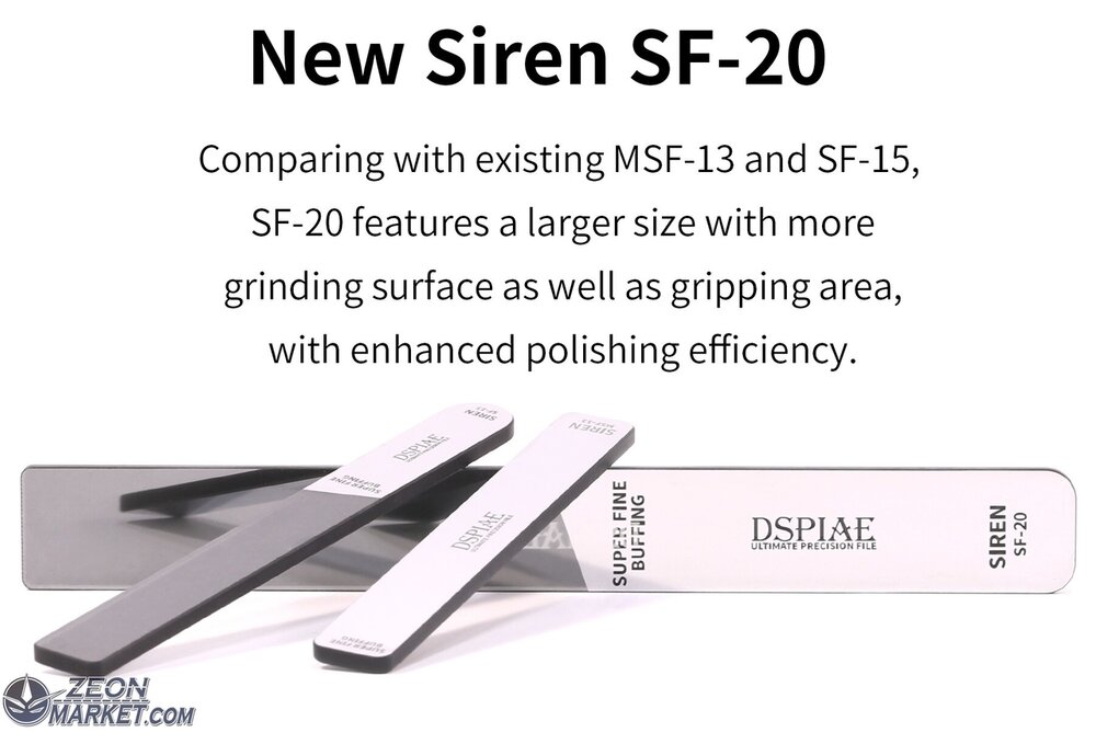 DSPIAE Siren Ultimate Precision File SF-20 10000-12000 Grit