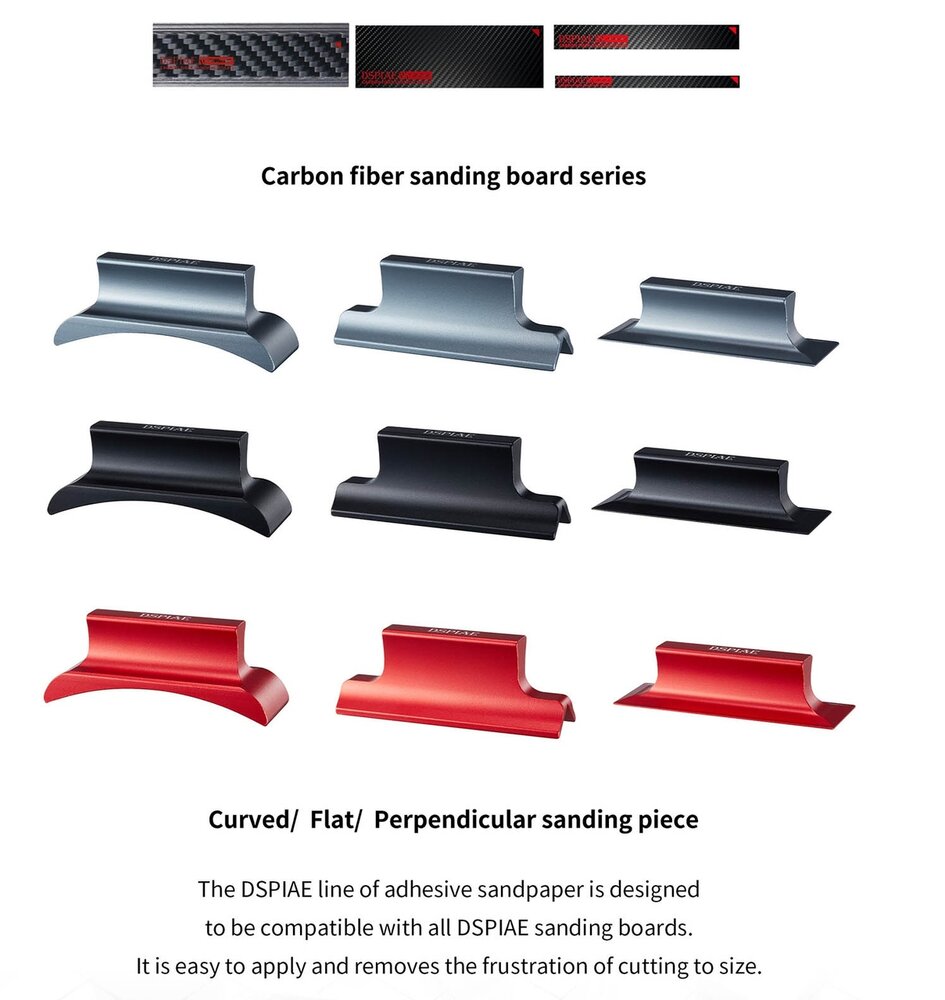DSPIAE Adhesive Sanding Paper Sets 180-800 / 1000-2500, 100pcs per Set SP