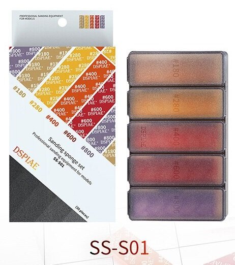 DSPIAE Sanding Sponges Set 180-2500 Grit, 30pcs per Set SS-S01 &amp; SS-S02