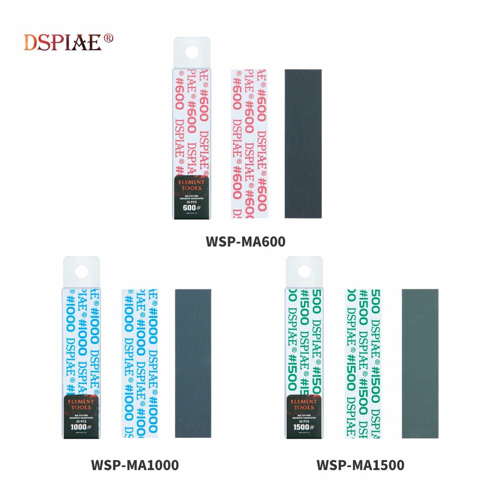 DSPIAE Die-Cutting Adhesive Sandpaper WSP-MA (for AT-MA) 10pcs