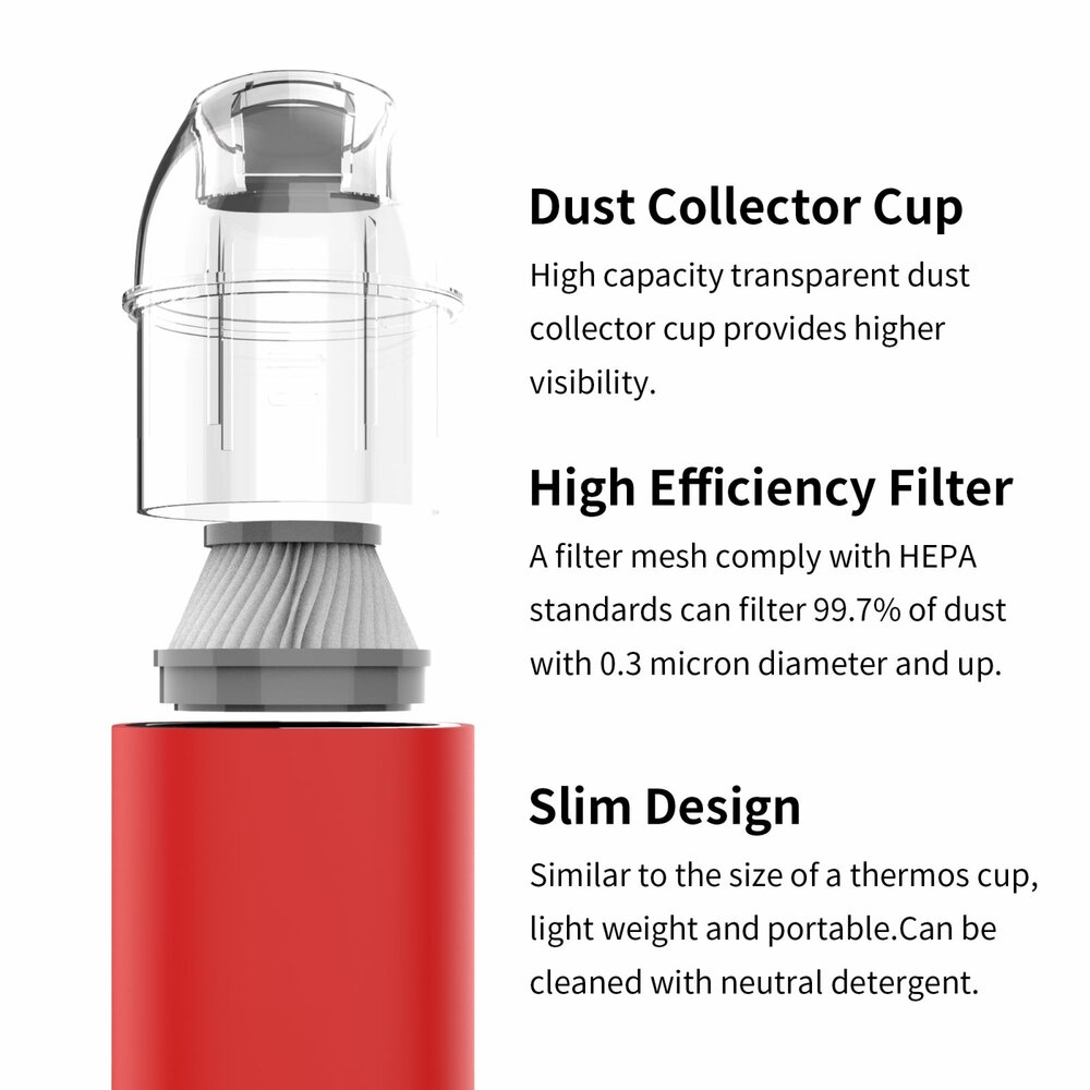 DSPIAE Portable Handheld Vacuum Cleaner HC-V