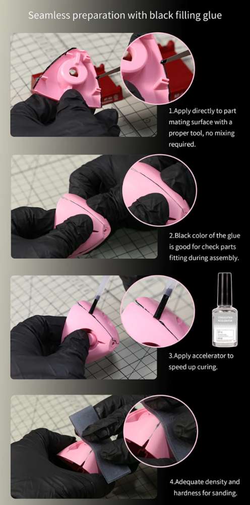 DSPIAE Colored Gap Filling CA BP-02 White