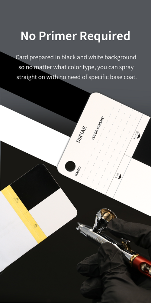 DSPIAE Model Paint Color Test Card CC-01