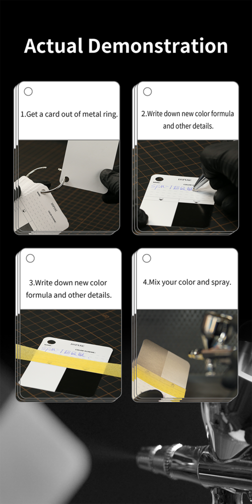 DSPIAE Model Paint Color Test Card CC-01