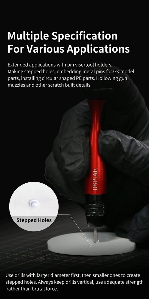 DSPIAE Precision Tungsten Flat Core Drill FB 1.5-3.0mm