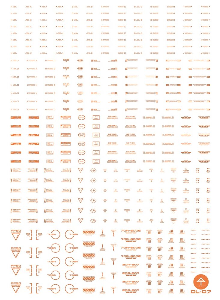 Anchoret YJL General Decal DL-07 Orange Limited