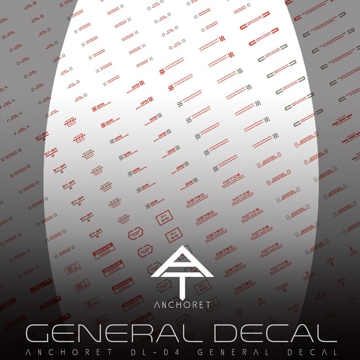 Anchoret YJL General Decal DL-04 Red + Grey