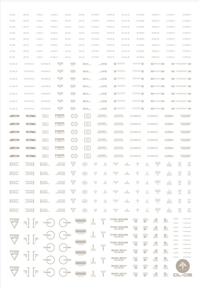 Anchoret YJL General Decal DL-05 Lightgrey