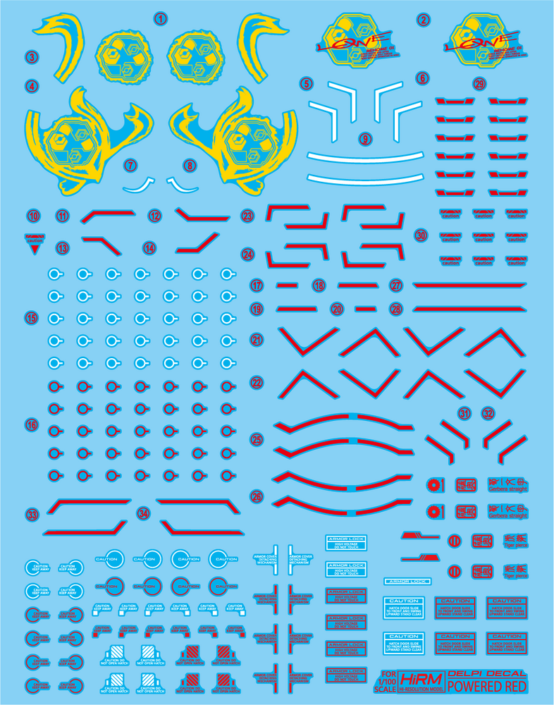 Delpi-Decal HIRM Astray Powered Red Holo