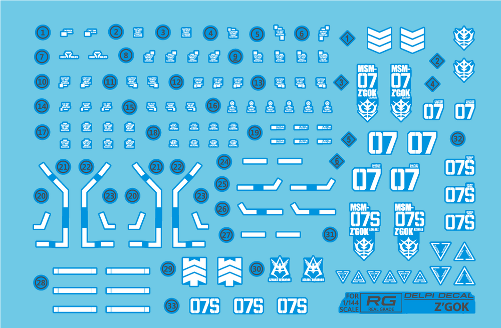 Delpi-Decal RG Z&#039;Gok Luminous