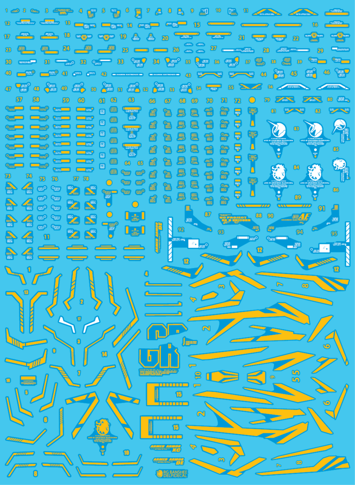 Delpi-Decal RG Banshee Gold Holo