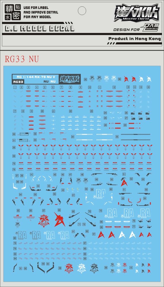 DL-Decal RG33 for RG NU RX-93