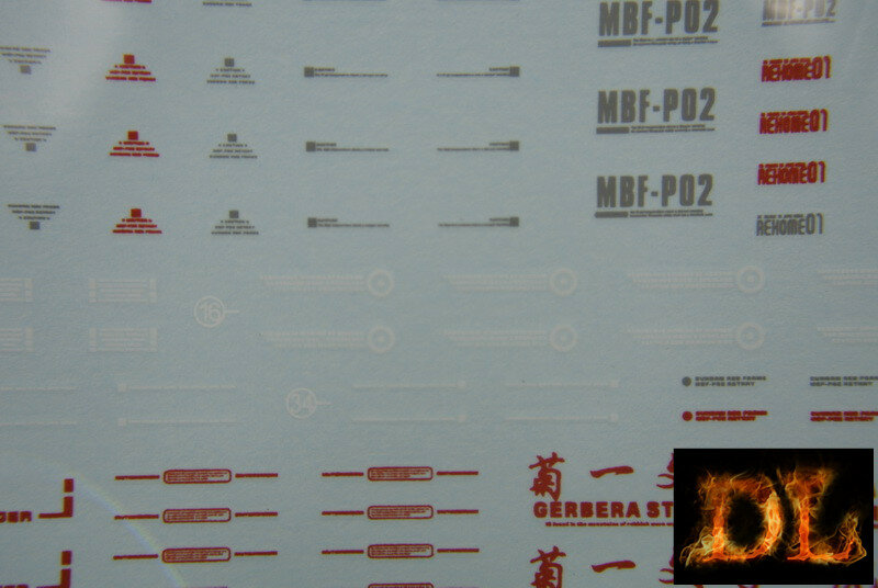 DL-Decal P02 for PG Astray Red MBF-P02 2 Sheets