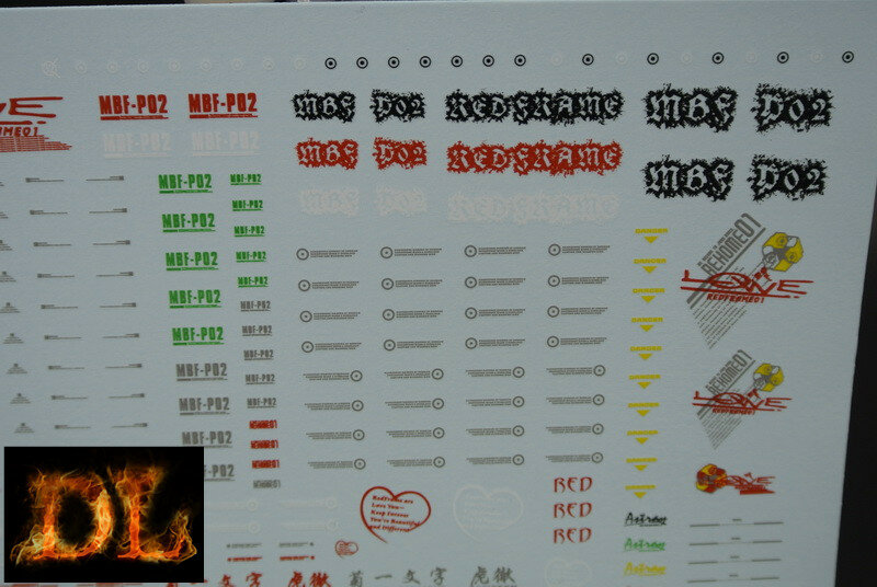 DL-Decal P02 for PG Astray Red MBF-P02 2 Sheets