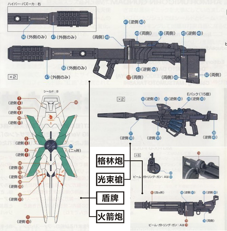 DL-Decal P04 for PG Unicorn RX-0 2 Sheets