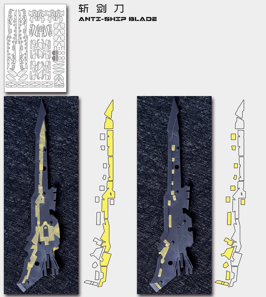 Cantonese-C Precut Tape for AnchoreT-YJL MG Trident Weapon