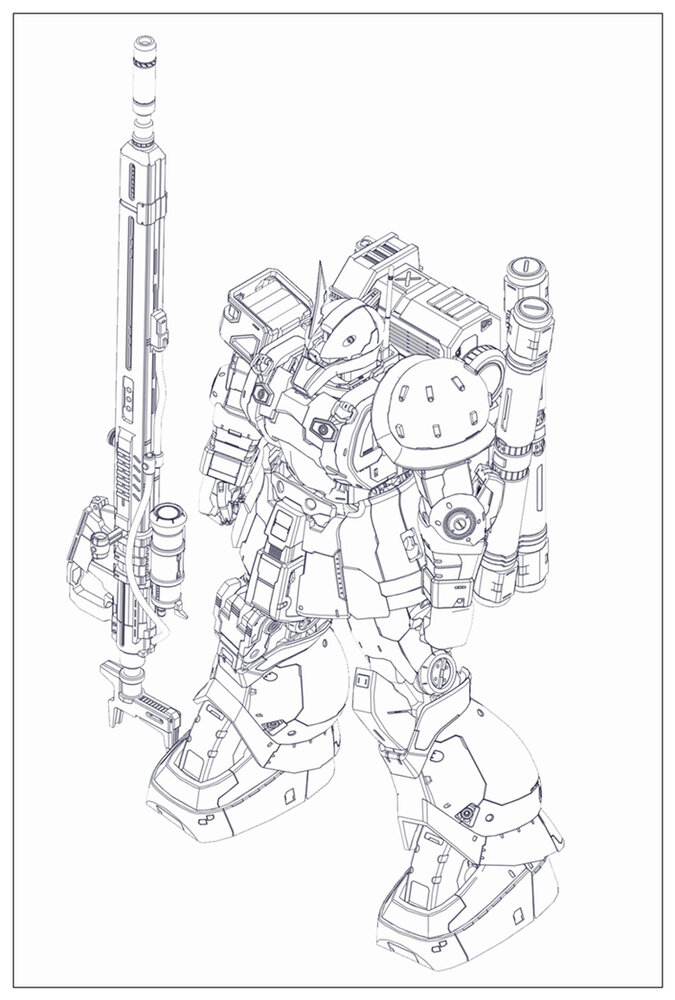 SH Studio x GM Dream PG Zaku I Sniper Dress-up Kit