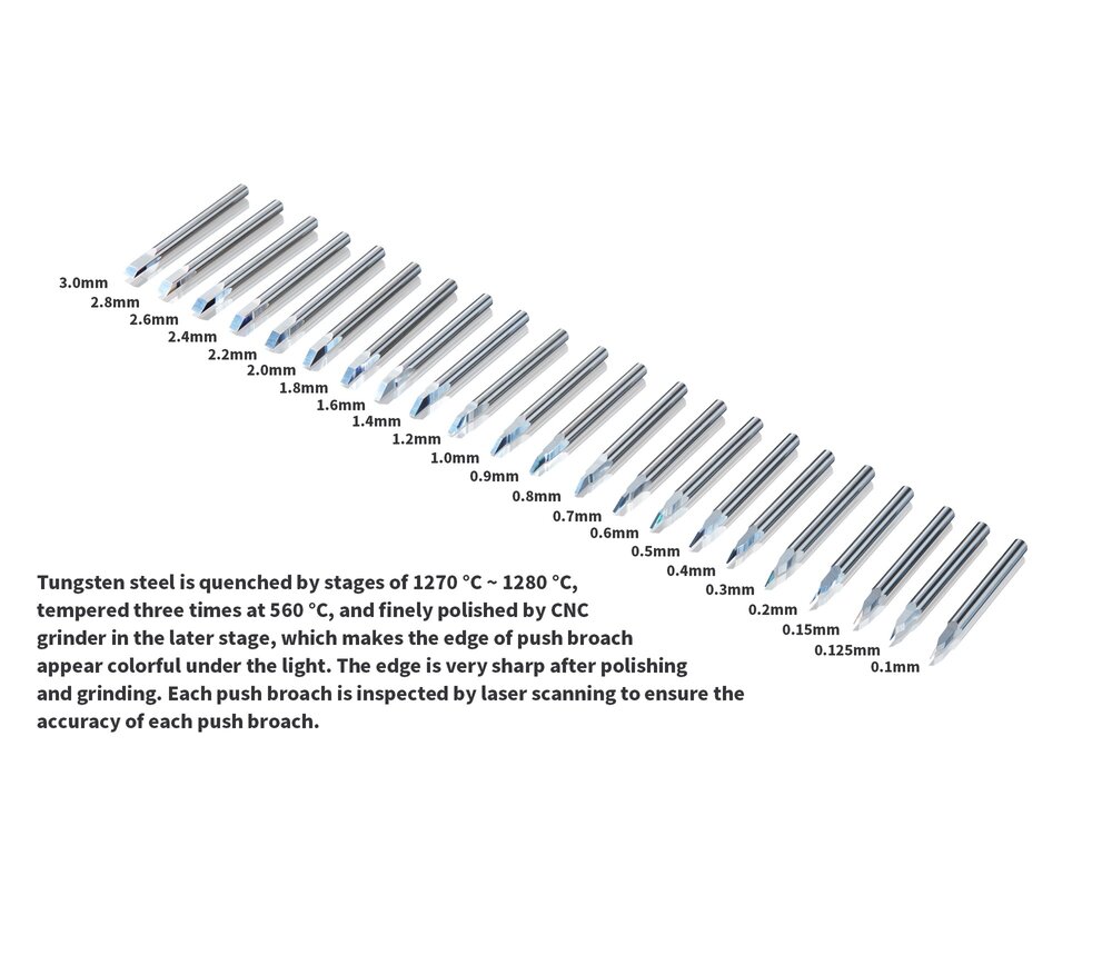 DSPIAE PB Series Tungsten Steel Scribers individual 0.1-3.0