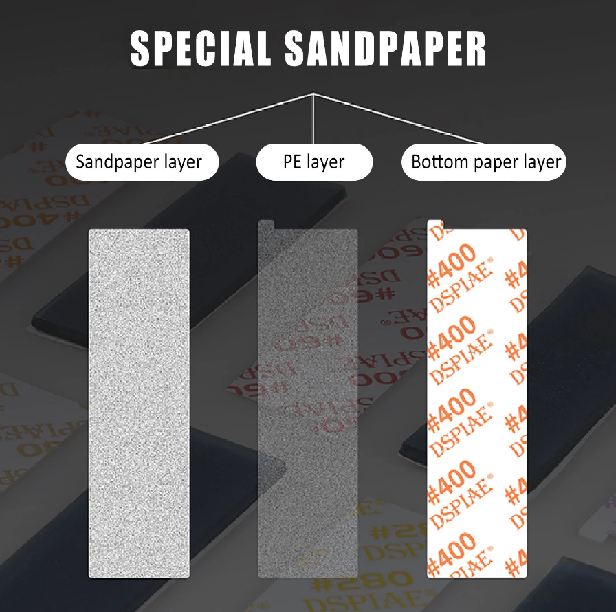 DSPIAE Flexible Sanding Pad FS 180-2500 Grit