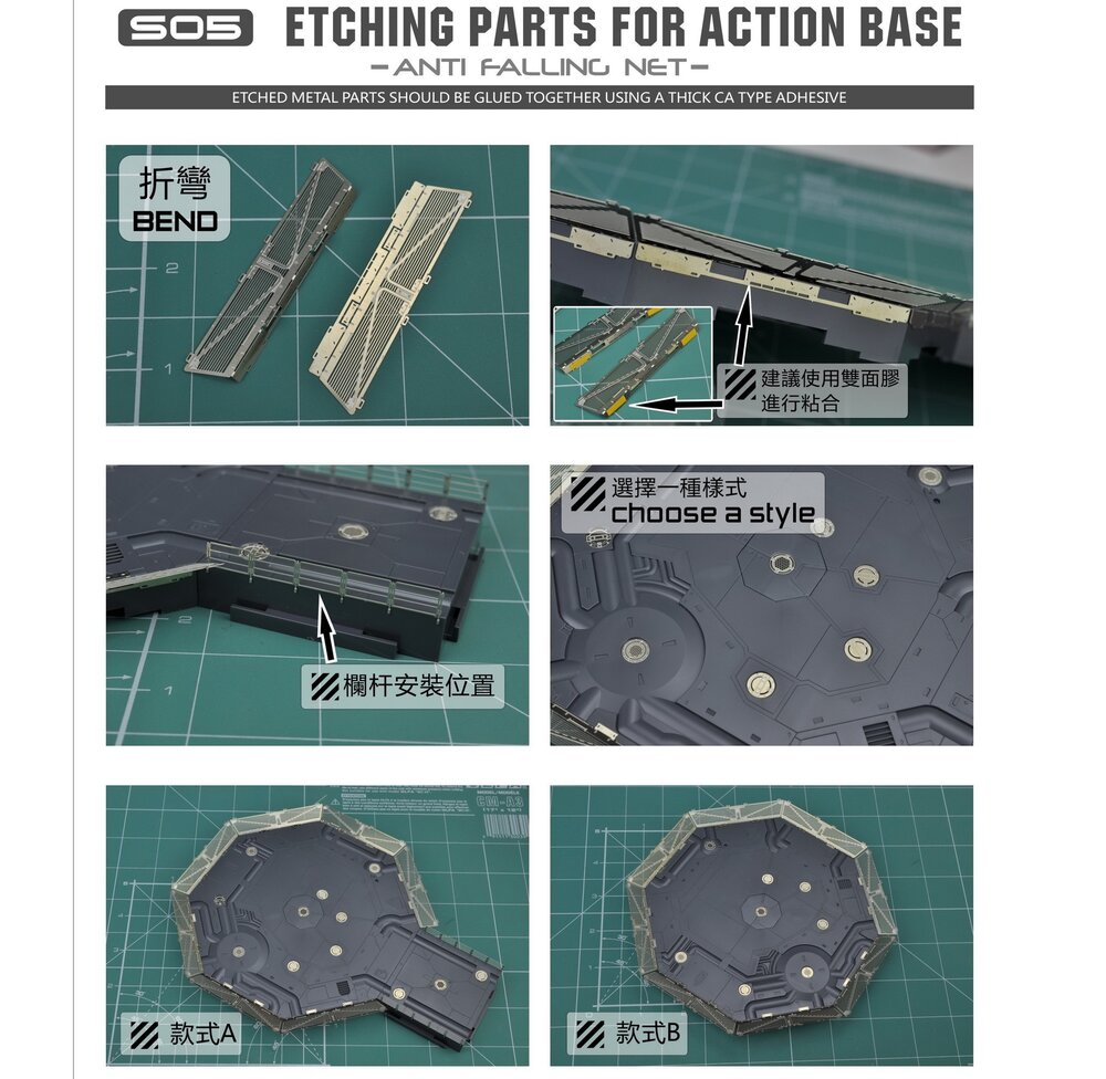 Madworks S05 Etching Parts for Action Base 1