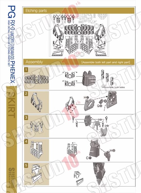 SH Studio PG RX-0 Phenex Unicorn Gundam Set