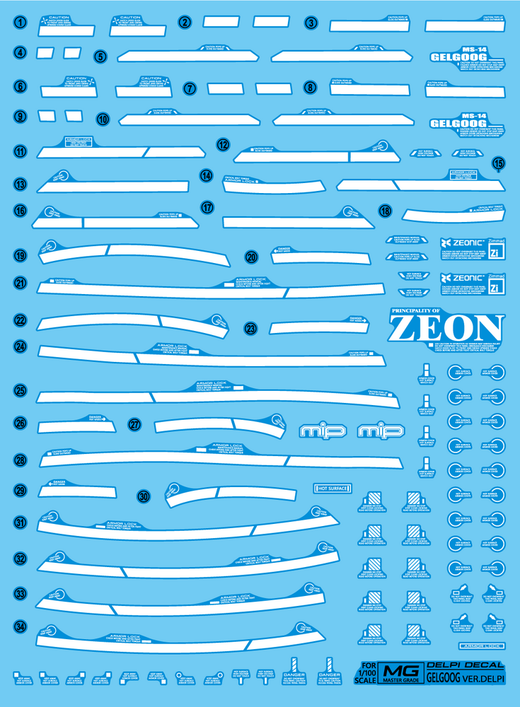 Delpi-Decal MG Gelgoog Custom