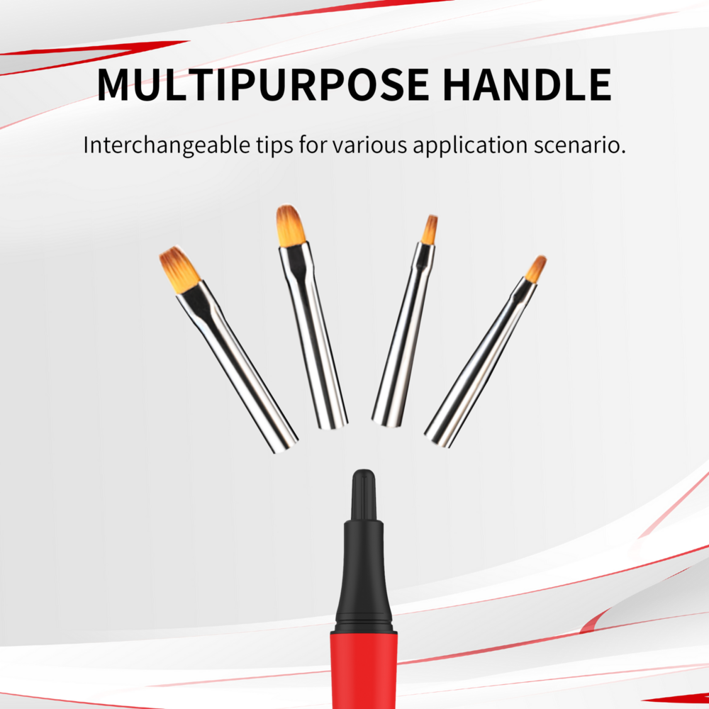 DSPIAE Broad Painting Brush Tips Flat/Oval FBT 3pcs