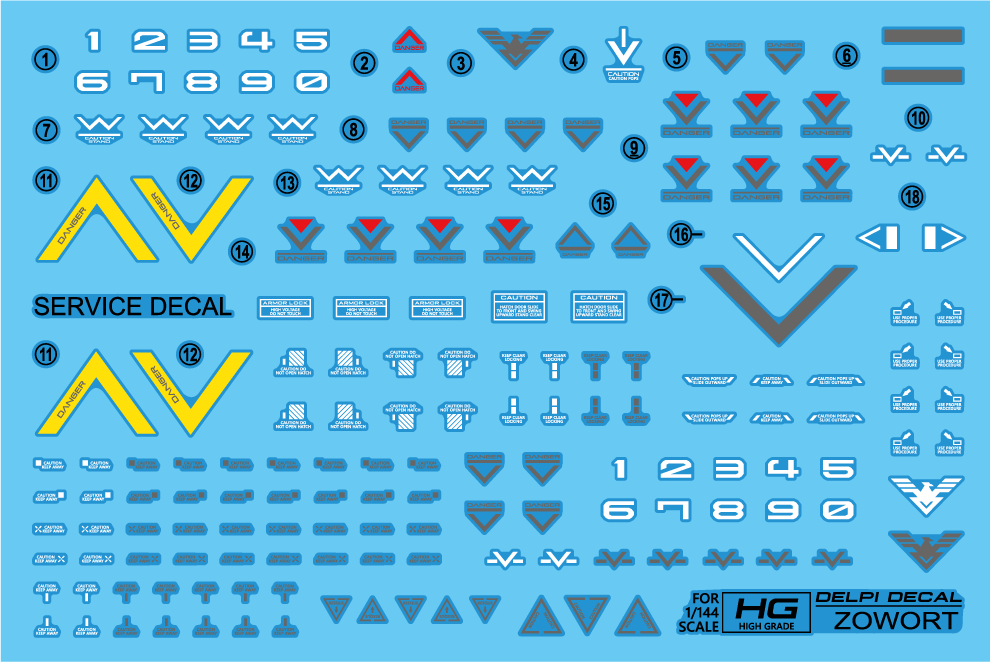 Delpi-Decal HG Zowort Heavy Normal