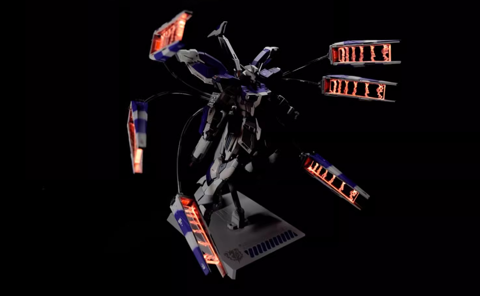 Kosmos MG Nu/Hi-Nu/Metal Build Fin Funnel RGB LED Set + Remote