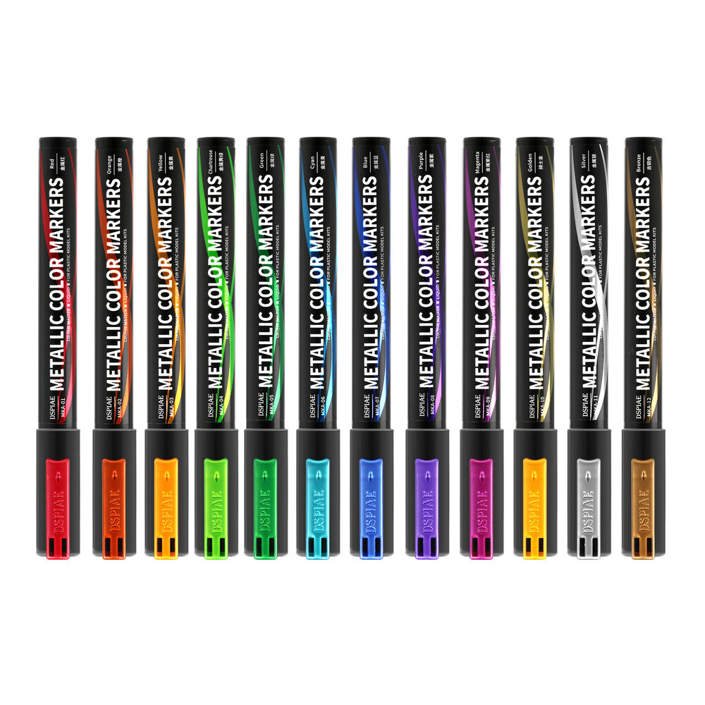 DSPIAE MKA Super Metallic Color Markers Oil Based