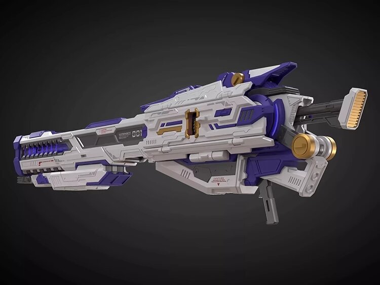 Qianqu Shang 1/100 Heavy Electromagnetic Railgun Blue Ver.